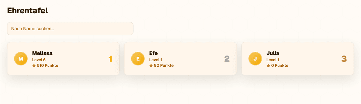 Ehrentafel beevolu